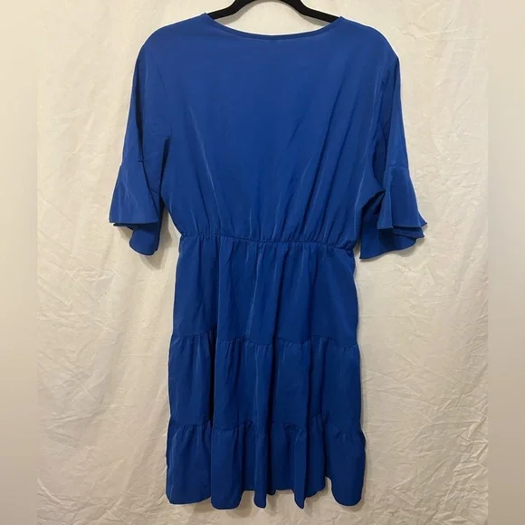 NWOT Blue Dress with half sleeves - Picture 2 of 2